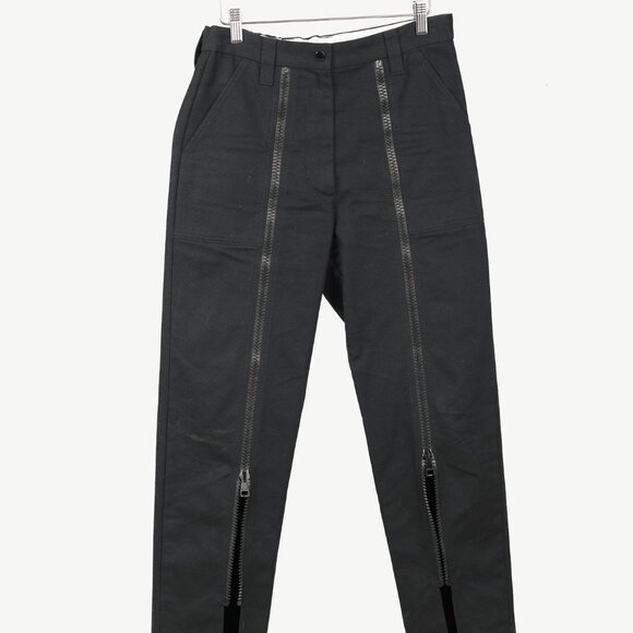 Gucci Black Cotton-Twill Zip-Detail Pants - Picture 2 of 16